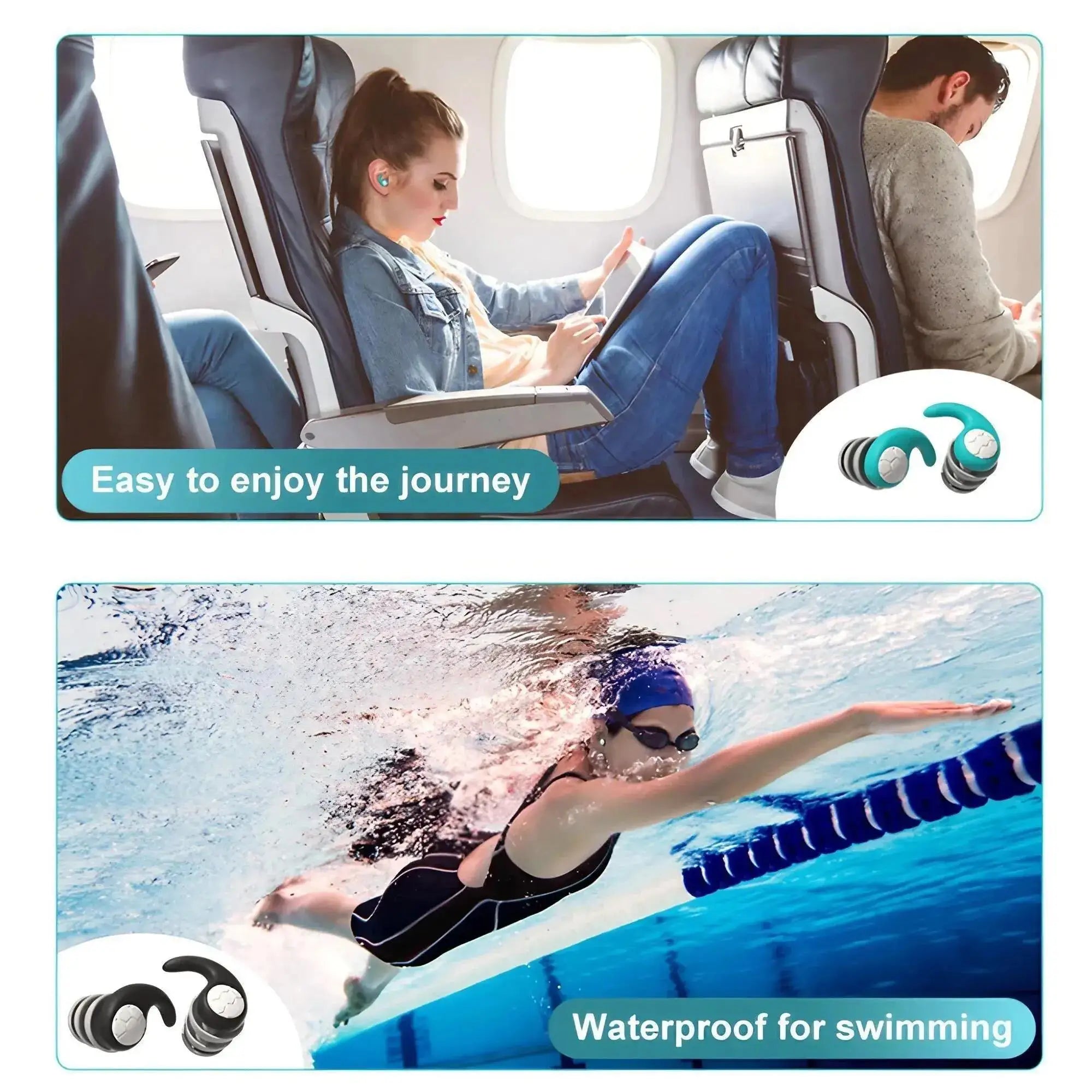 MigraineCompanion™ Reusable Noise-Reduction Earplugs